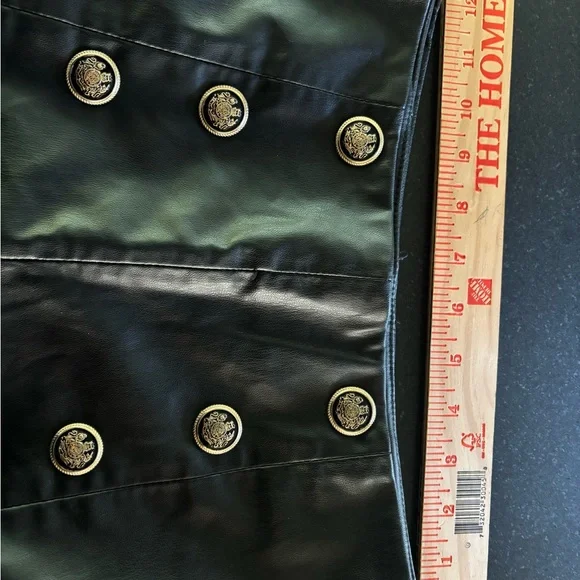 Zara - 3 items, Black Leather shorts, Top & Skirt- Sz Small - Picture 11 of 11